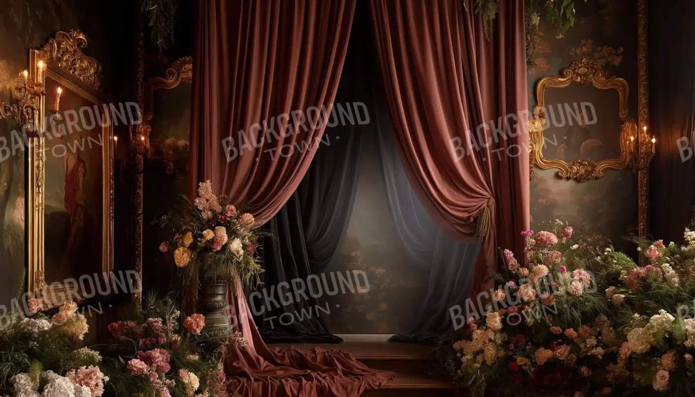 Victorian Flower Room 14’x8’ UltraCloth (168 x 96 inch) Backdrop