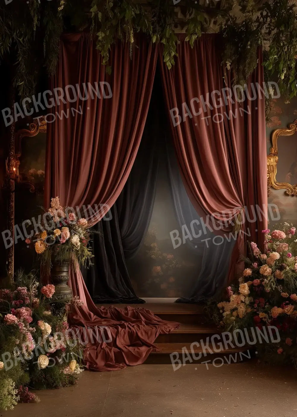 Victorian Flower Room 5’x7’ UltraCloth (60 x 84 inch) Backdrop