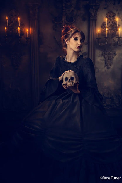 Victorian Gothic Candle Sconces Backdrop