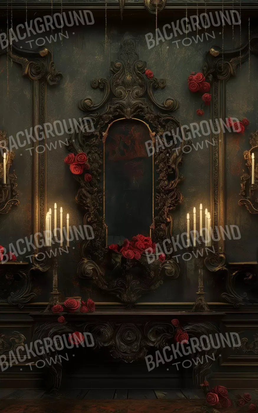 Victorian Gothic Entrance With Candles 5’x8’ UltraCloth (60 x 96 inch) Backdrop