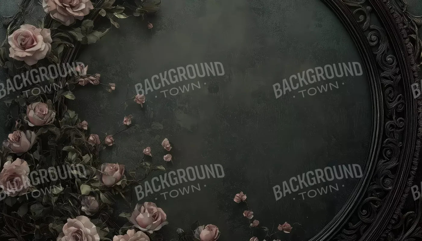 Victorian Gothic Frame With Flowers 14’x8’ UltraCloth (168 x 96 inch) Backdrop