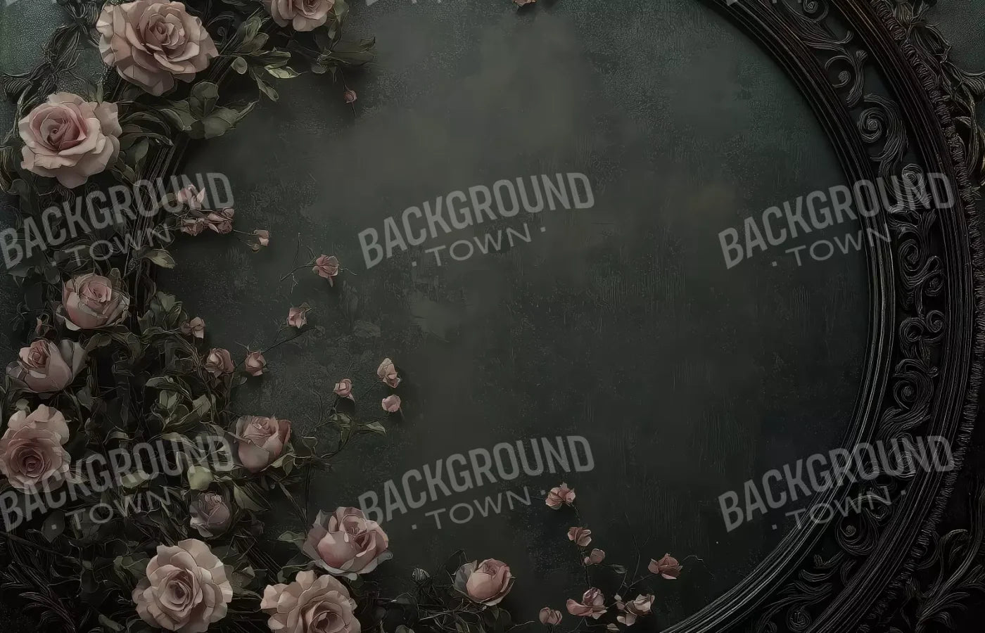 Victorian Gothic Frame With Flowers 14’x9’ UltraCloth (168 x 108 inch) Backdrop