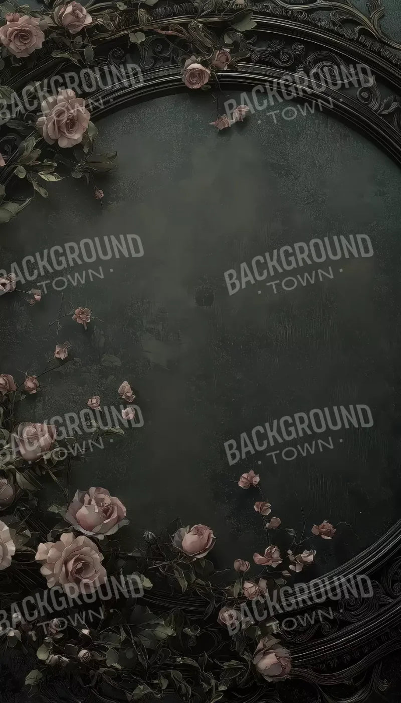 Victorian Gothic Frame With Flowers 8’x14’ UltraCloth (96 x 168 inch) Backdrop