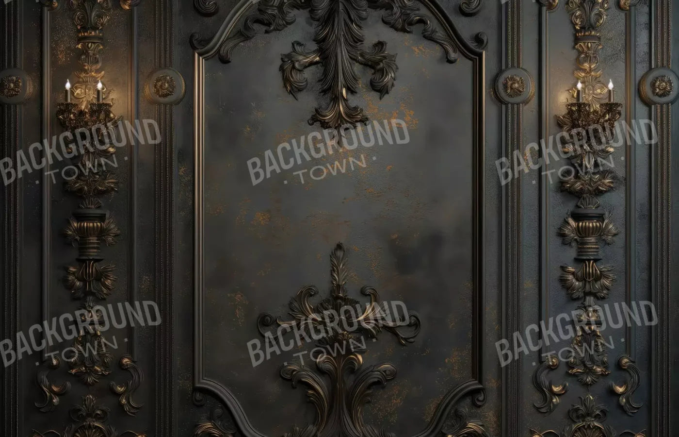 Victorian Gothic Wall Sconces 14’x9’ UltraCloth (168 x 108 inch) Backdrop