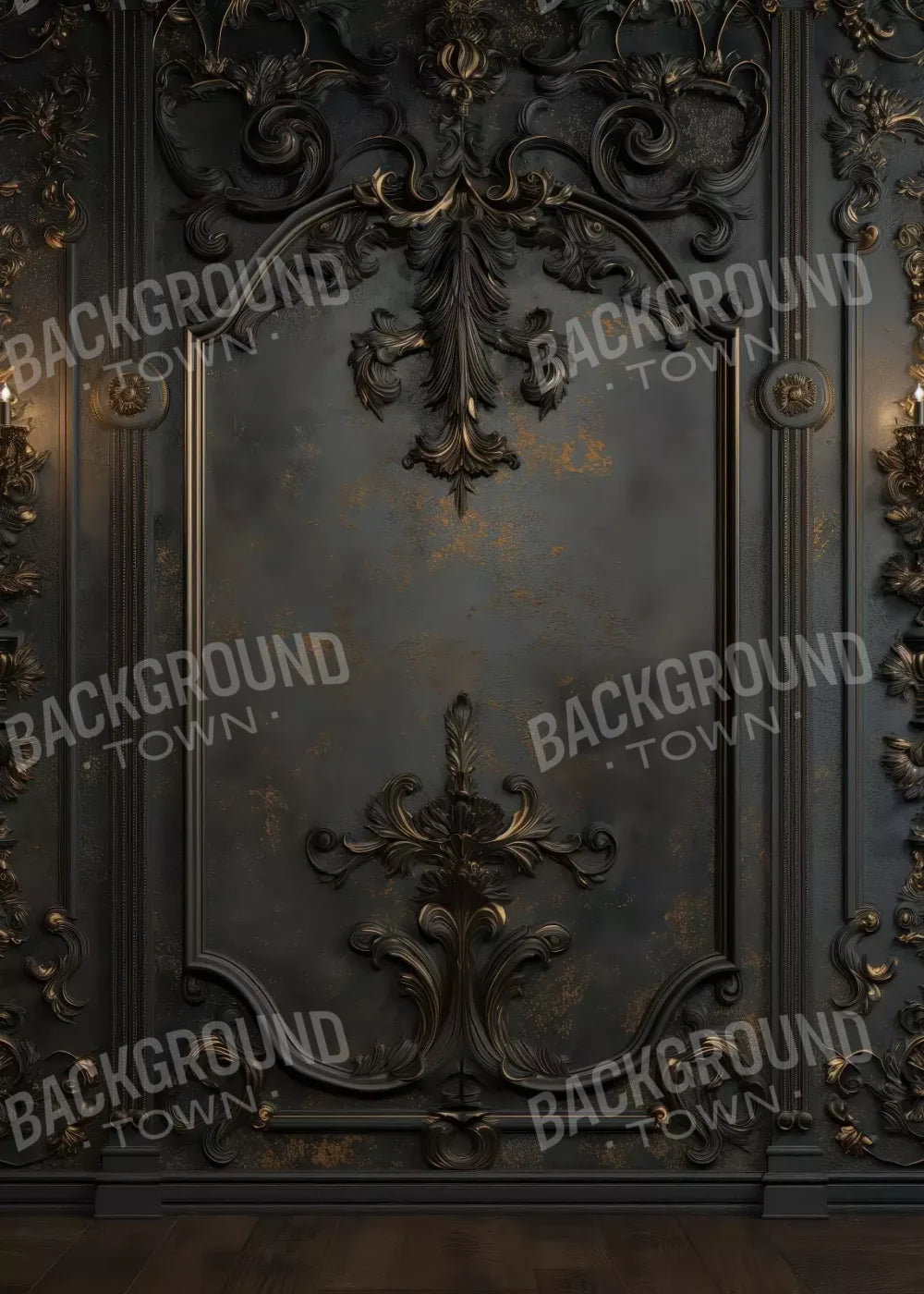 Victorian Gothic Wall Sconces 5’x7’ UltraCloth (60 x 84 inch) Backdrop