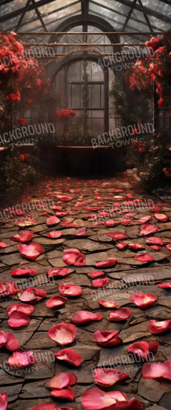 Victorian Green House Petal Path Sweep 5’x12’ UltraCloth for Westcott X-Drop (60 x 144 inch) Backdrop