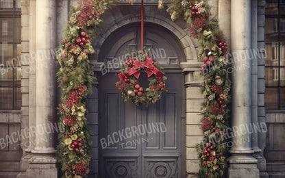 Victorian Holiday Doorway 16’X10’ Ultracloth (192 X 120 Inch) Backdrop