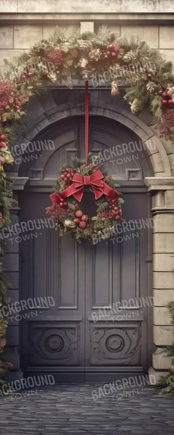 Victorian Holiday Doorway 8’X20’ Ultracloth (96 X 240 Inch) Backdrop