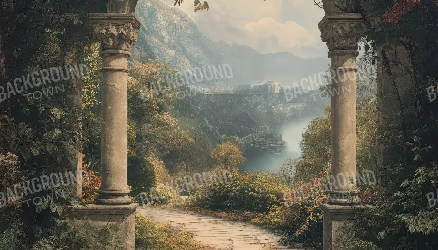 Victorian Outside Arch 14’x8’ UltraCloth (168 x 96 inch) Backdrop