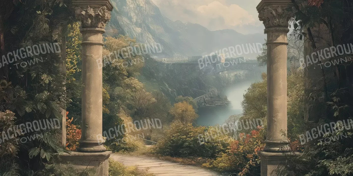 Victorian Outside Arch 16’x8’ UltraCloth (192 x 96 inch) Backdrop