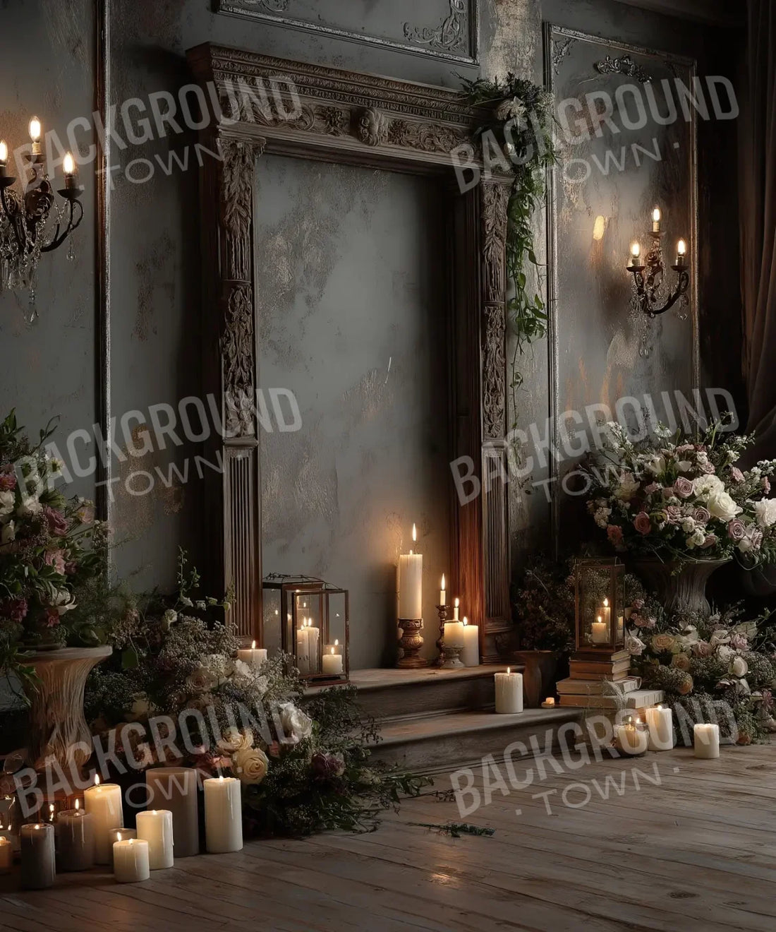 Dark Victorian Backdrop for Photography