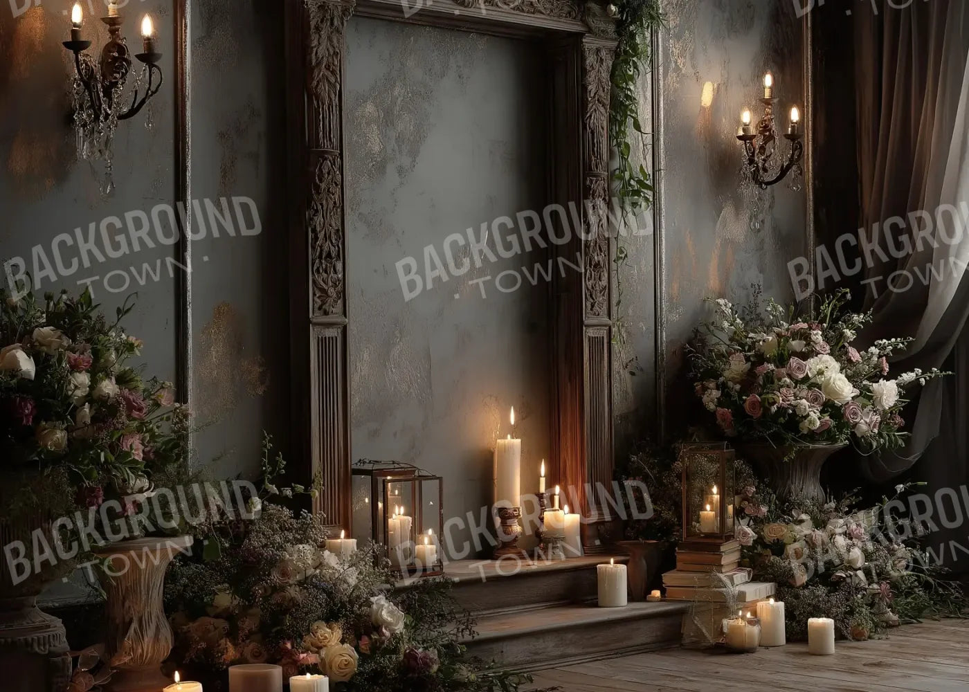 Victorian Wall 7’x5’ UltraCloth (84 x 60 inch) Backdrop