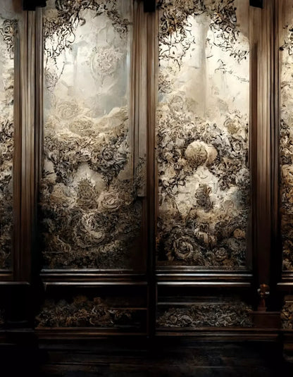 Victorian Wallpaper 6X8 Fleece ( 72 X 96 Inch ) Backdrop