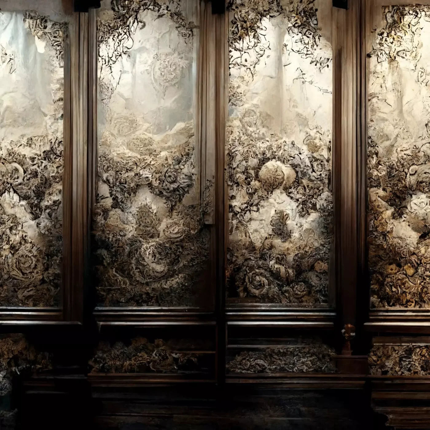 Victorian Wallpaper 8X8 Fleece ( 96 X Inch ) Backdrop