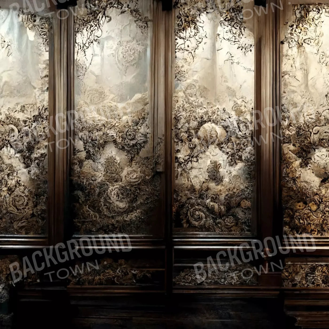 Victorian Wallpaper 8X8 Fleece ( 96 X Inch ) Backdrop