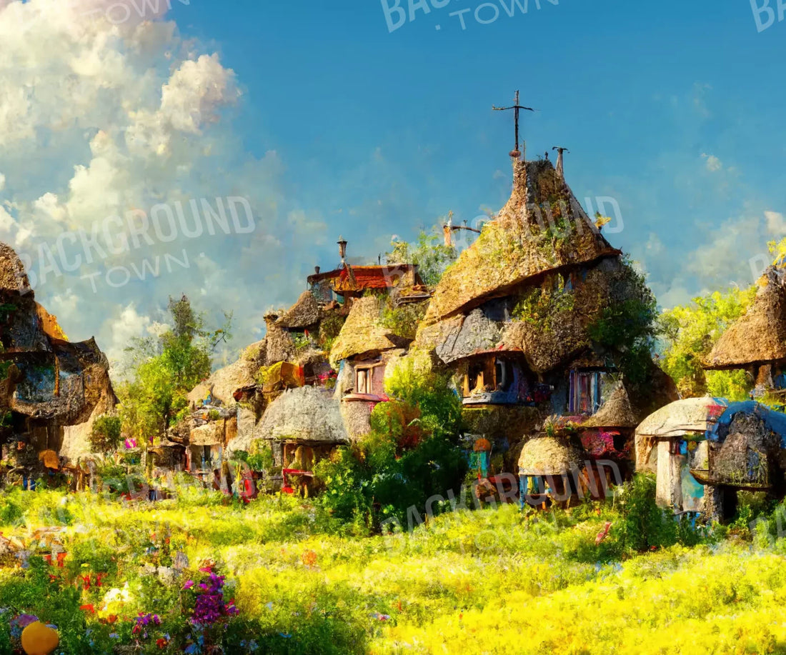 Blue Set Designs Backdrop for Photography