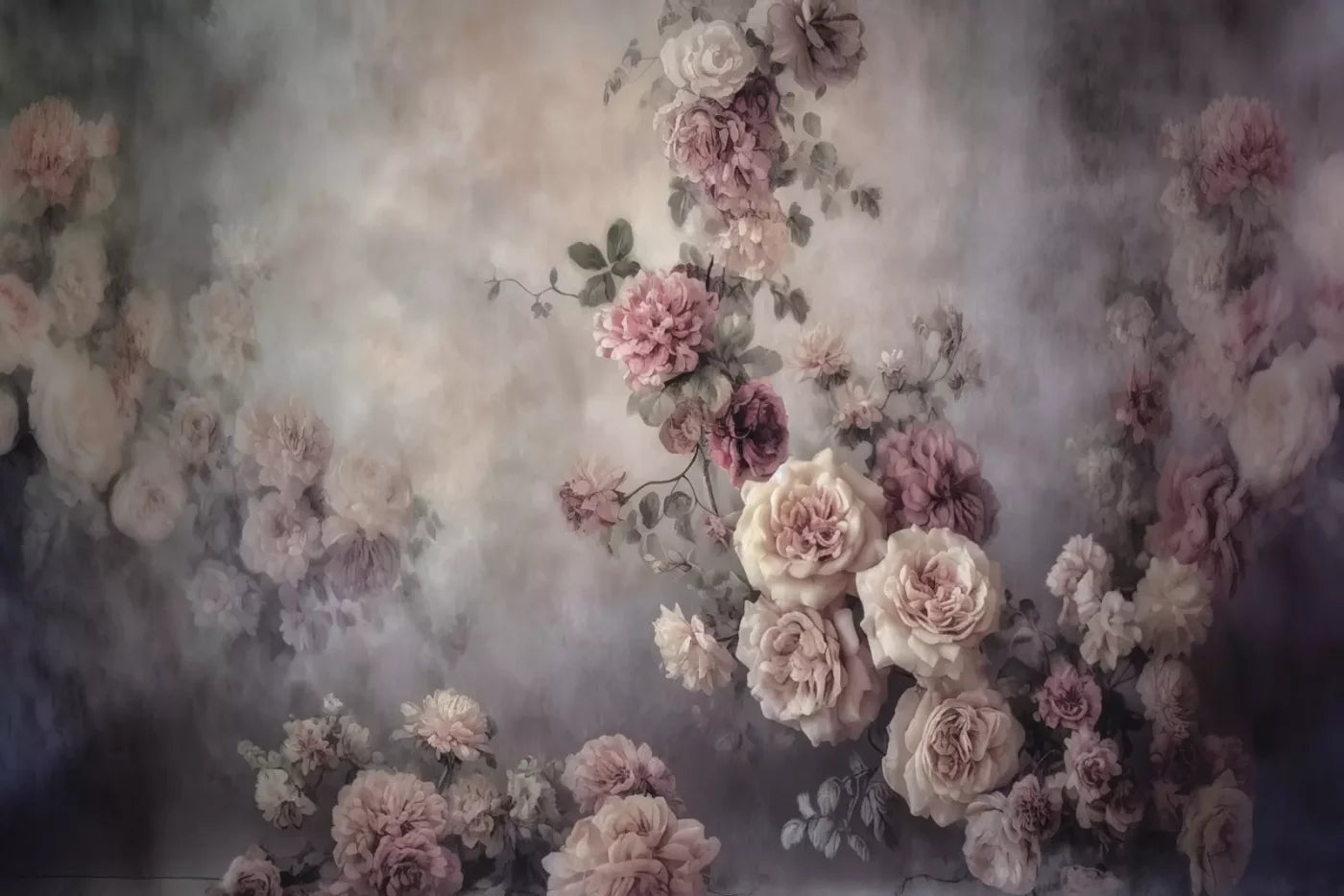 Vining Flowers 12X8 Ultracloth ( 144 X 96 Inch ) Backdrop