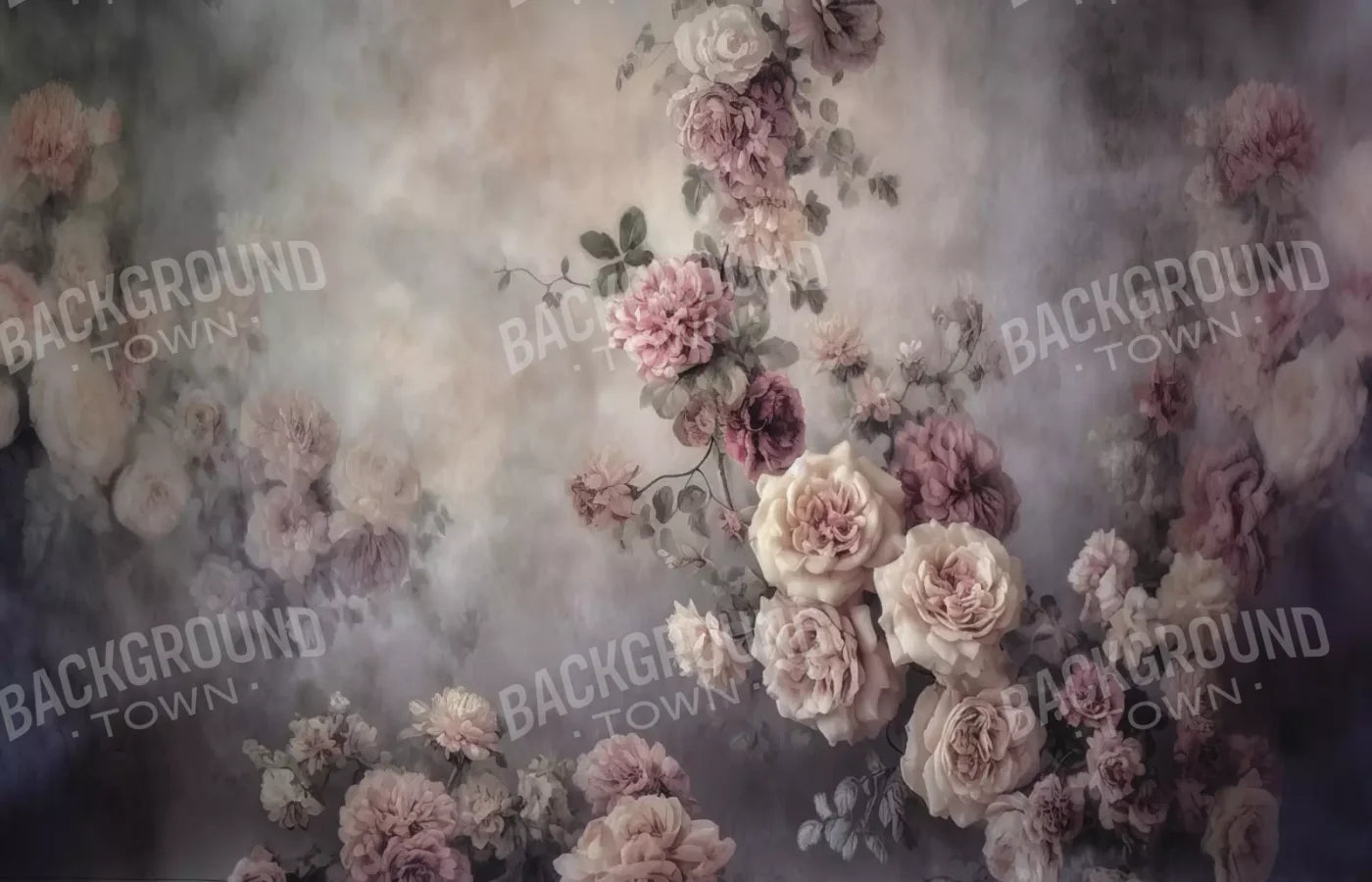 Vining Flowers 14X9 Ultracloth ( 168 X 108 Inch ) Backdrop