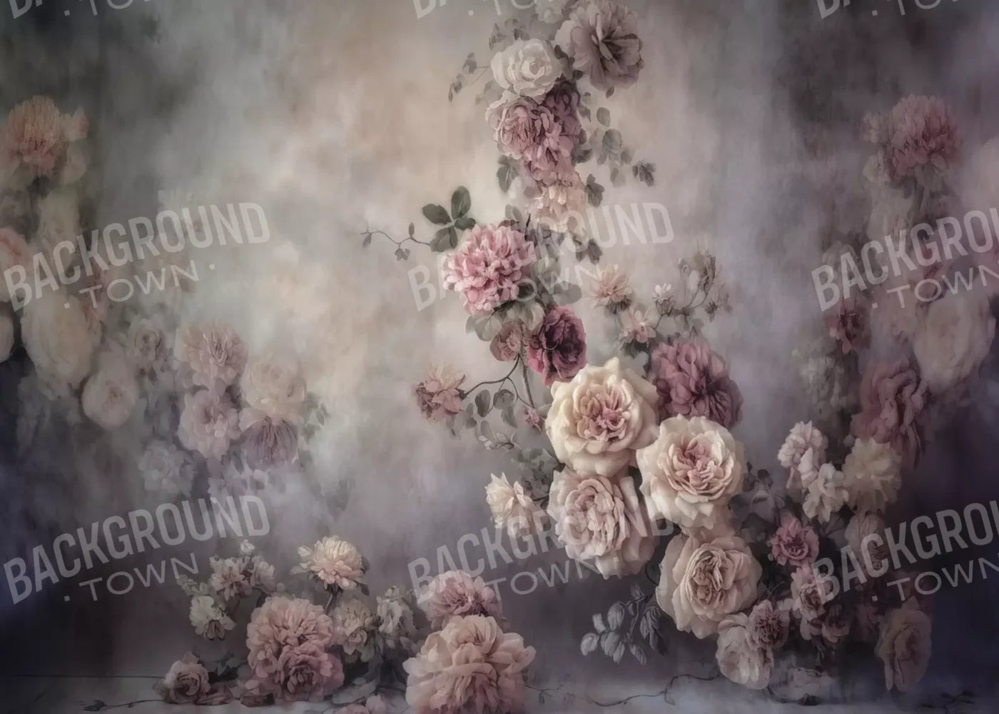 Vining Flowers 7X5 Ultracloth ( 84 X 60 Inch ) Backdrop