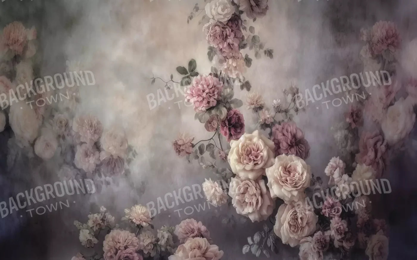 Vining Flowers 8X5 Ultracloth ( 96 X 60 Inch ) Backdrop