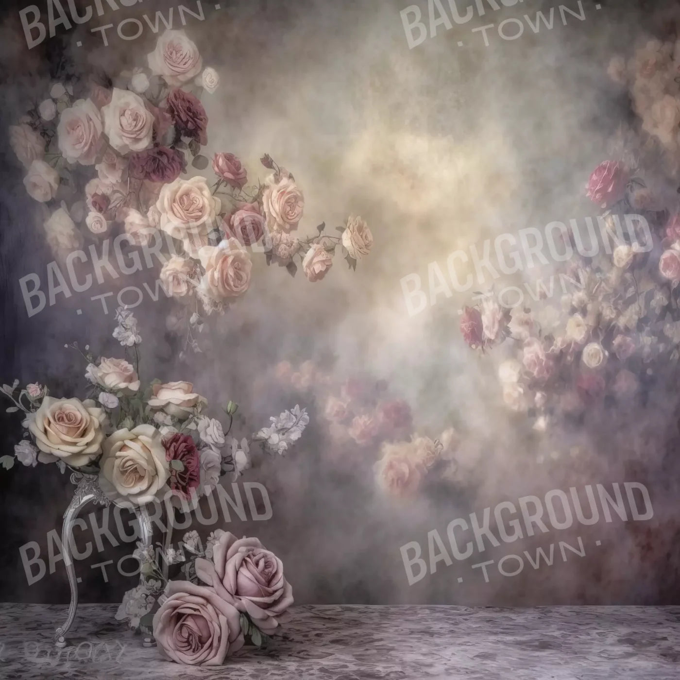 Vining Flowers Ii 10X10 Ultracloth ( 120 X Inch ) Backdrop