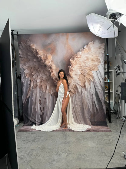Vintage Angel Wings Ii Backdrop