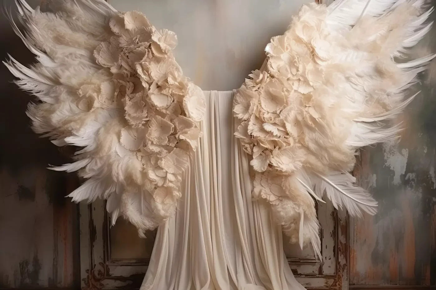 Vintage Angel Wings Backdrop