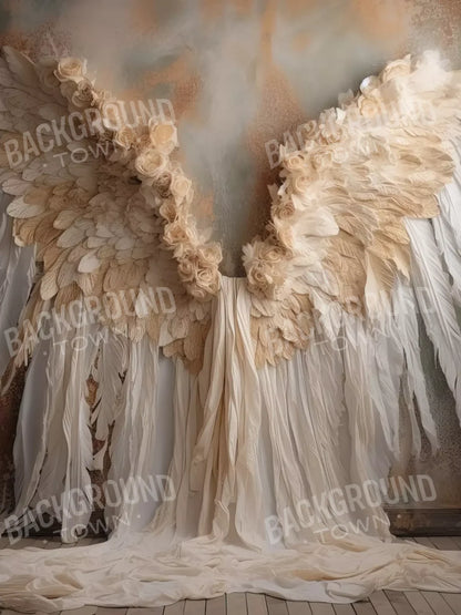 Vintage Angel Wings Ii 5’X6’8 Fleece (60 X 80 Inch) Backdrop