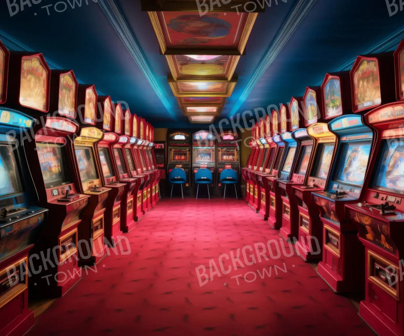 Vintage Arcade 12’x10’ UltraCloth (144 x 120 inch) Backdrop