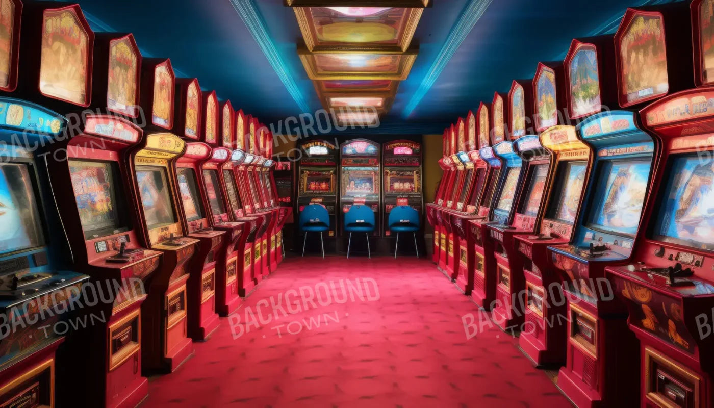 Vintage Arcade 14’x8’ UltraCloth (168 x 96 inch) Backdrop