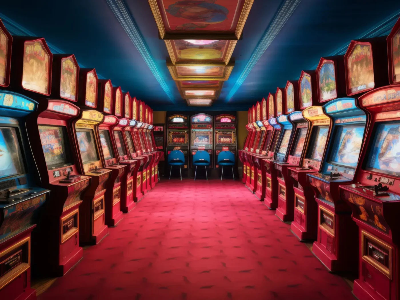 Vintage Arcade 6’8x5’ Fleece (80 x 60 inch) Backdrop