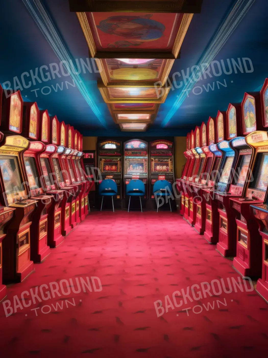 Vintage Arcade 6’x8’ Fleece (72 x 96 inch) Backdrop