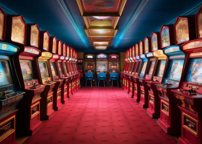 Vintage Arcade 7’x5’ UltraCloth (84 x 60 inch) Backdrop