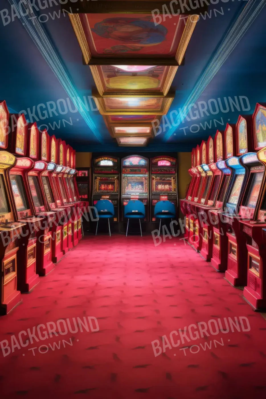 Vintage Arcade 8’x12’ UltraCloth (96 x 144 inch) Backdrop