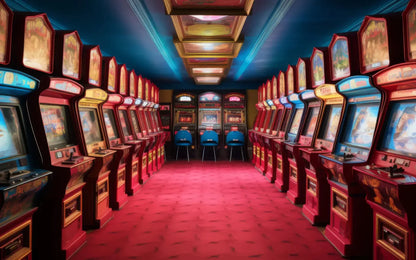 Vintage Arcade 8’x5’ UltraCloth (96 x 60 inch) Backdrop