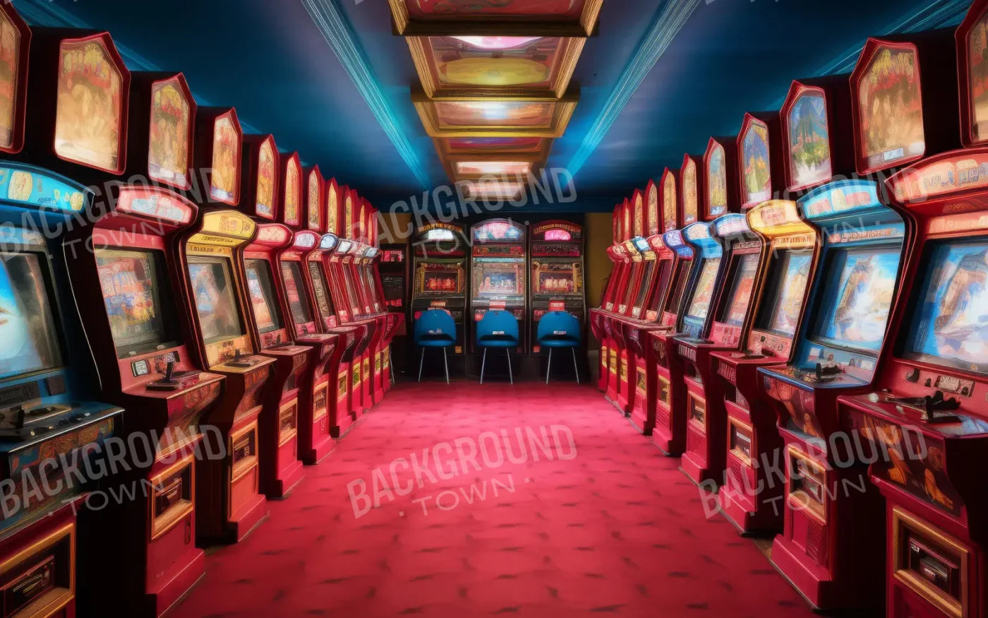 Vintage Arcade 8’x5’ UltraCloth (96 x 60 inch) Backdrop