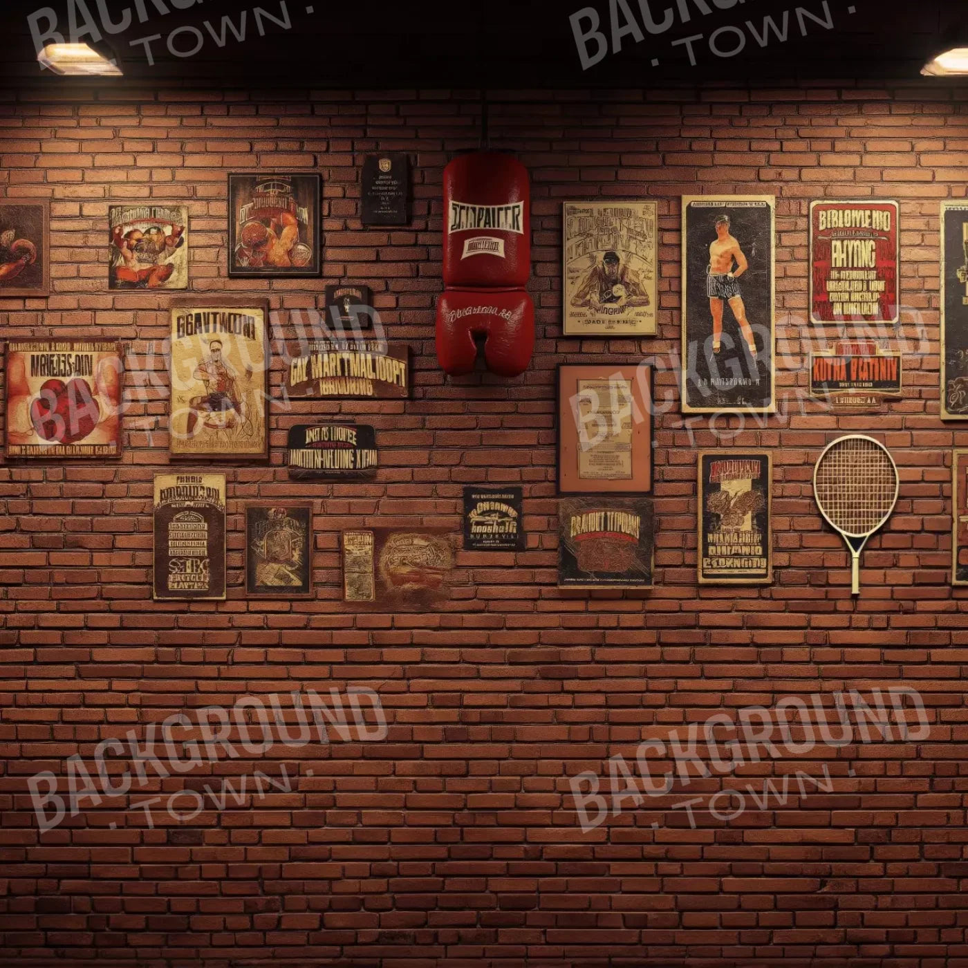 Vintage Boxing 10’X10’ Ultracloth (120 X Inch) Backdrop