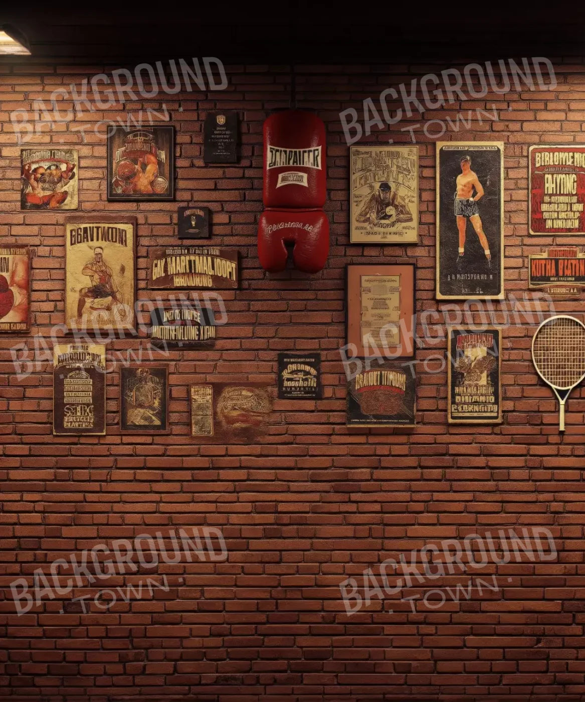 Vintage Boxing 10’X12’ Ultracloth (120 X 144 Inch) Backdrop