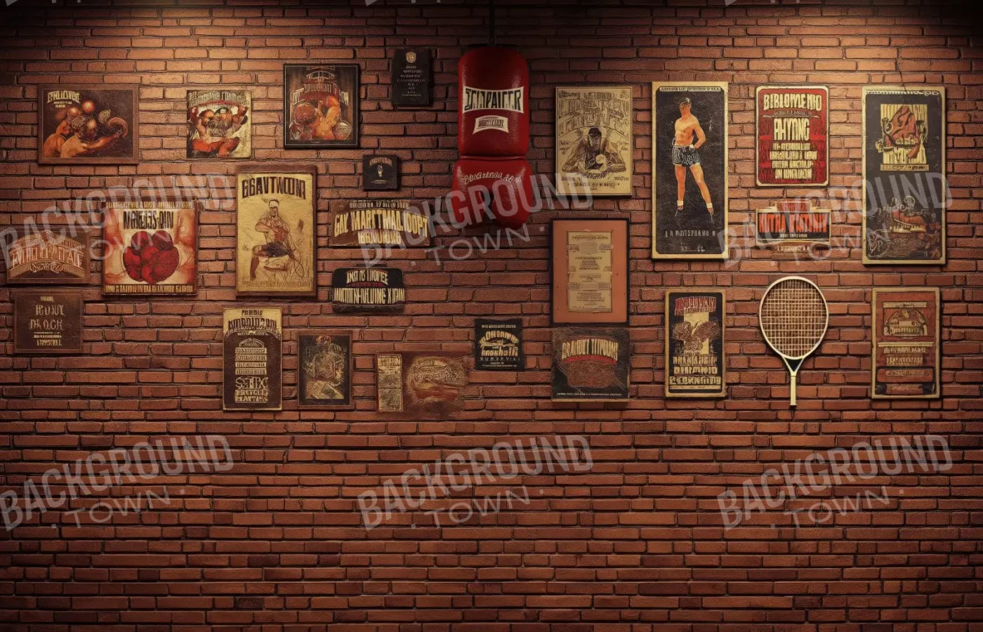 Vintage Boxing 14’X9’ Ultracloth (168 X 108 Inch) Backdrop
