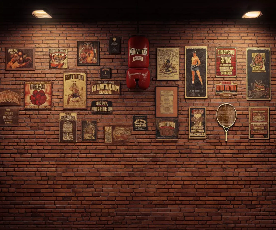Vintage Boxing 5’X4’2 Fleece (60 X 50 Inch) Backdrop