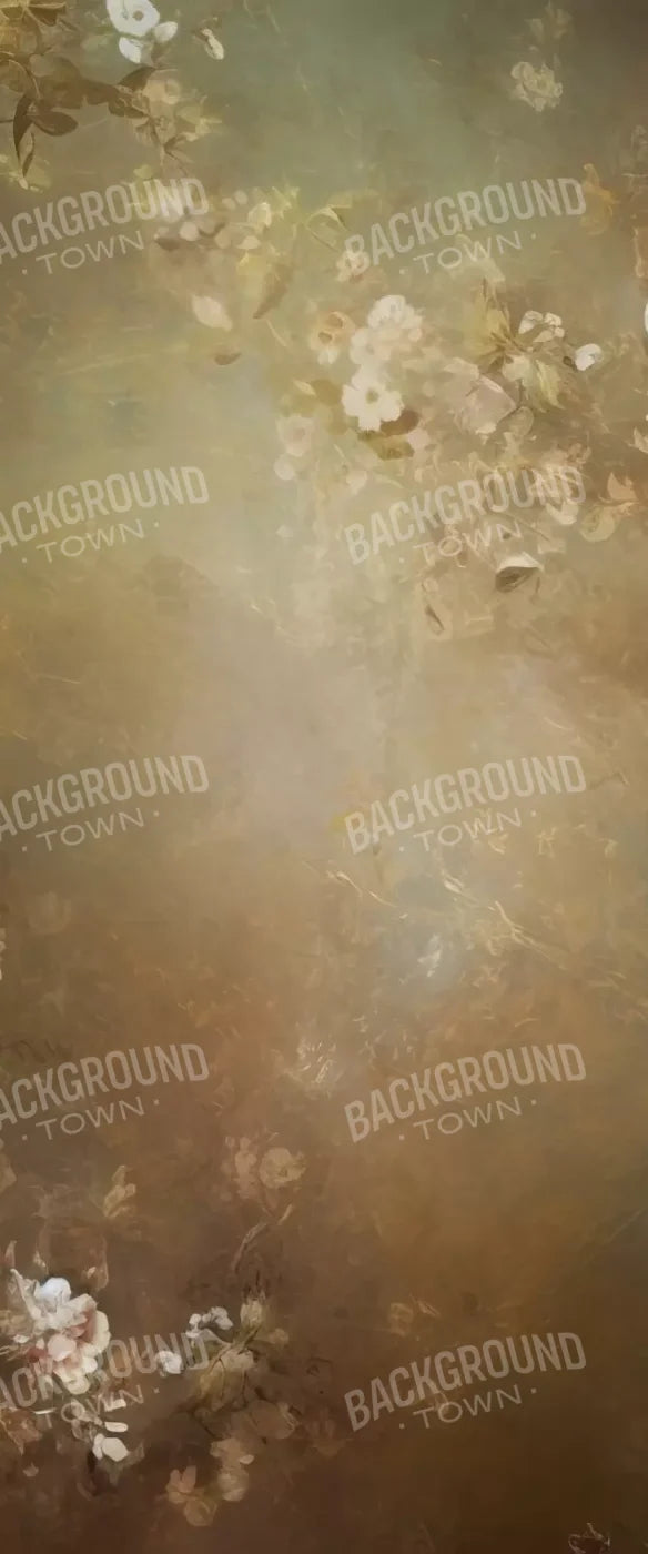 Vintage Brown Floral 1 5’X12’ Ultracloth For Westcott X-Drop (60 X 144 Inch) Backdrop