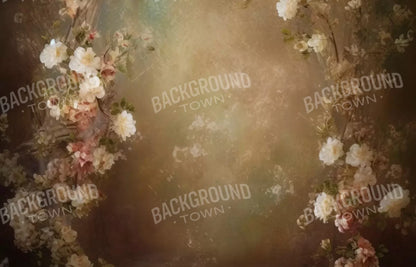 Vintage Brown Floral 2 14’X9’ Ultracloth (168 X 108 Inch) Backdrop