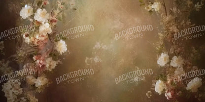 Vintage Brown Floral 2 16’X8’ Ultracloth (192 X 96 Inch) Backdrop