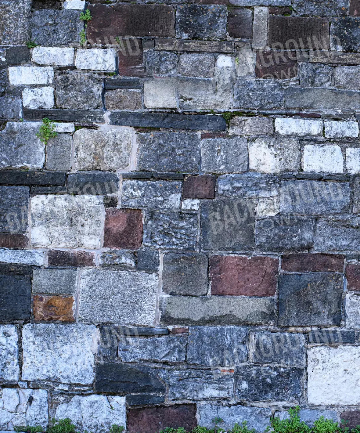 Gray Brick and Stone Backdrop for Photography