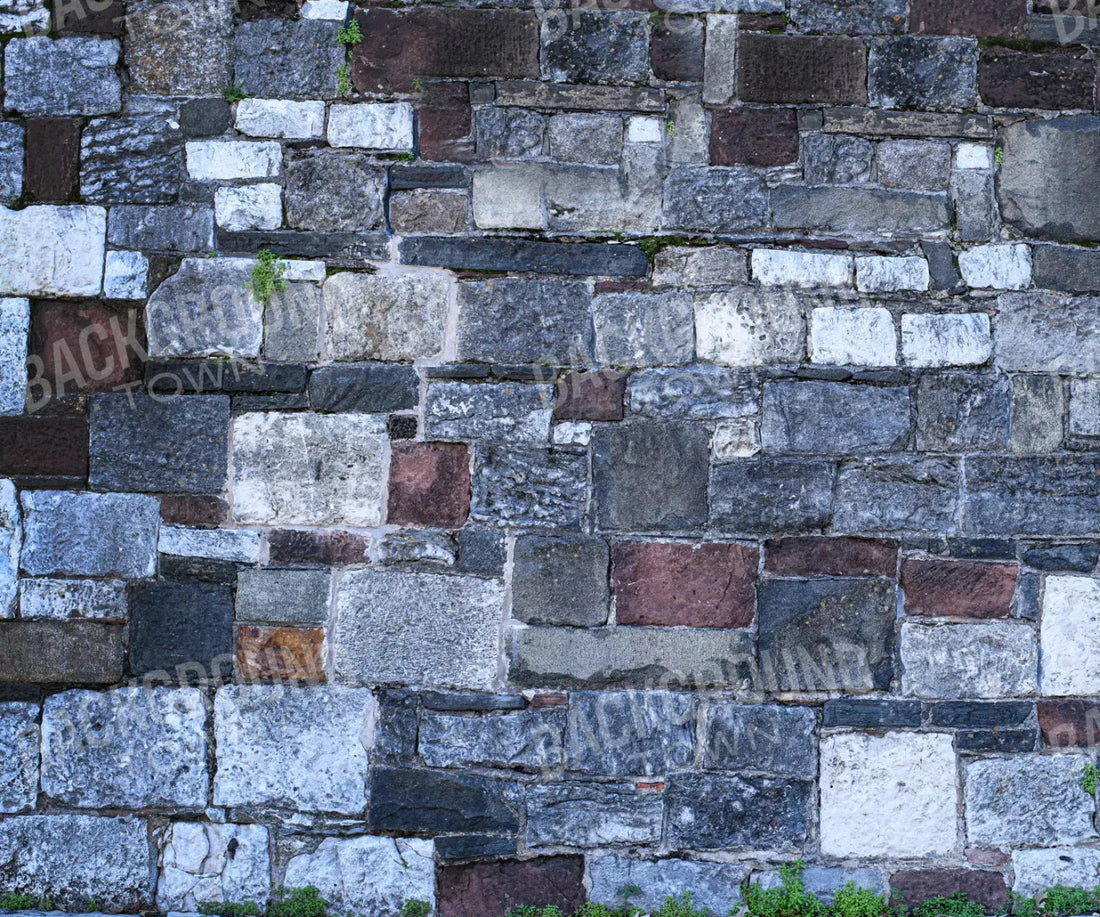 Vintage Cobblestone 5X42 Fleece ( 60 X 50 Inch ) Backdrop