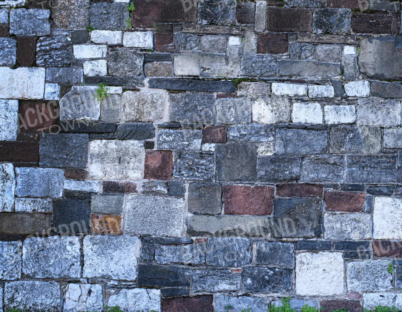 Vintage Cobblestone 8X6 Fleece ( 96 X 72 Inch ) Backdrop