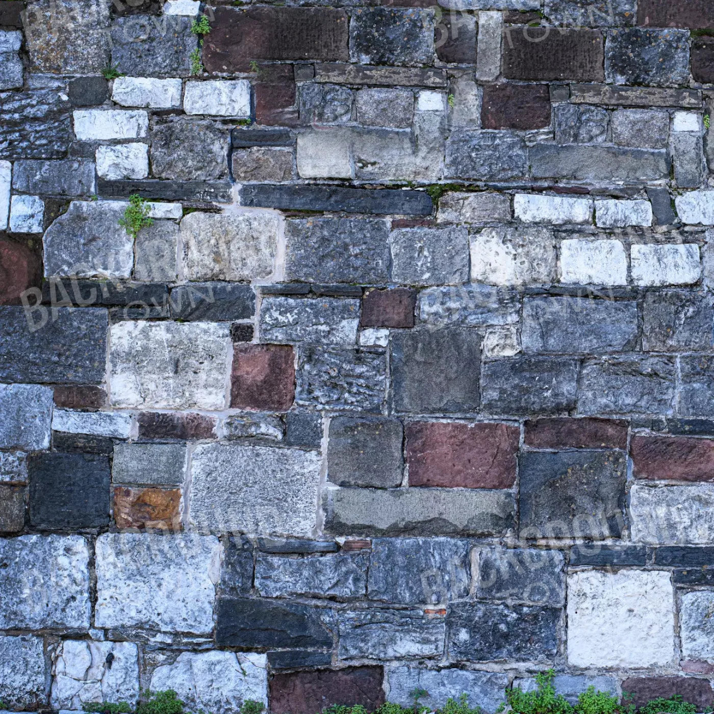 Vintage Cobblestone 8X8 Fleece ( 96 X Inch ) Backdrop