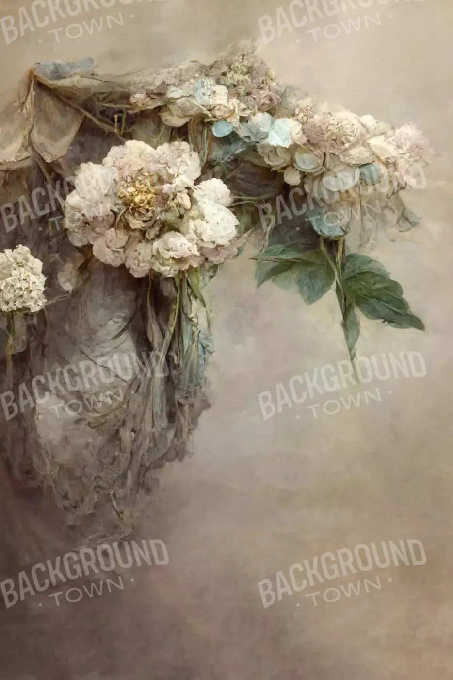 Vintage Floral 1 5X8 Ultracloth ( 60 X 96 Inch ) Backdrop