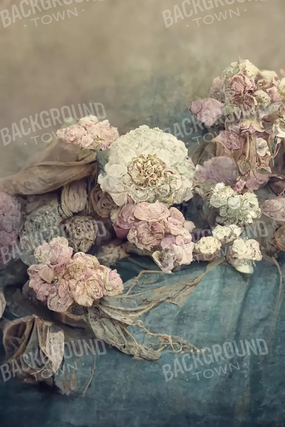 Vintage Floral 2 5X8 Ultracloth ( 60 X 96 Inch ) Backdrop