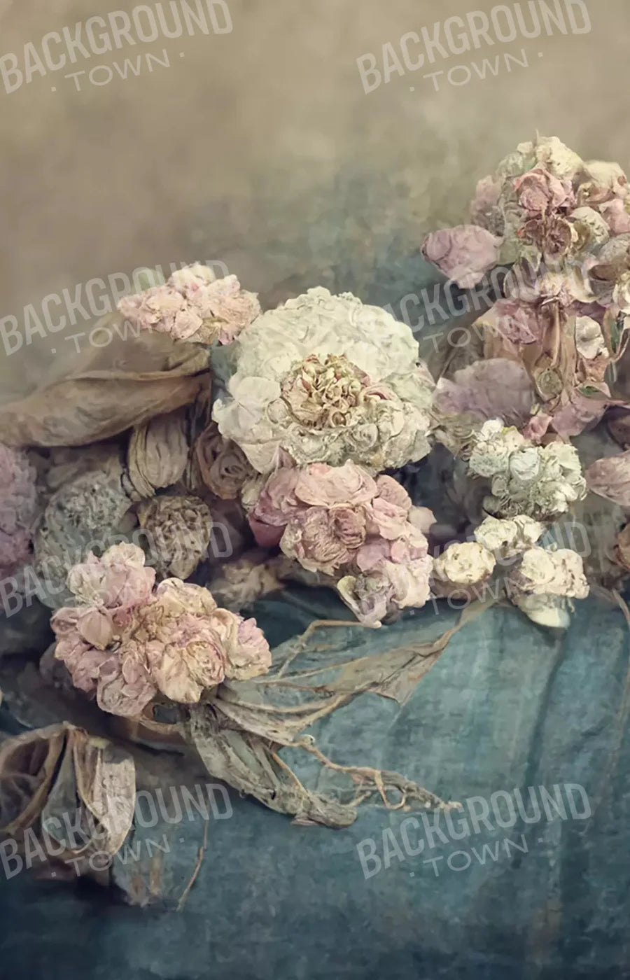 Vintage Floral 2 8X12 Ultracloth ( 96 X 144 Inch ) Backdrop